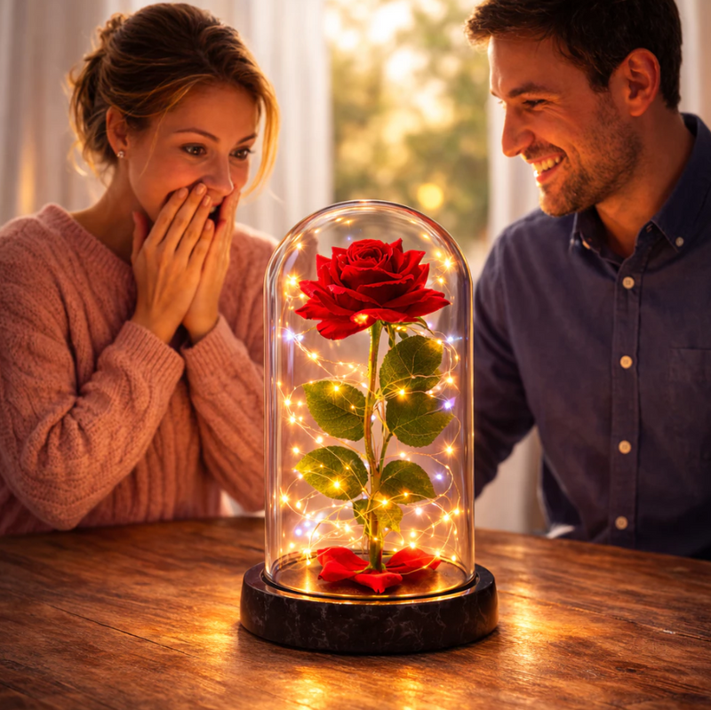 Rosa com LED – Decoração Romântica para Mães e dia dos Namorados