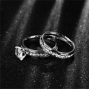 Anel Elegante em Aço e Pedra em zircônia com brilho semelhante ao diamante 💍