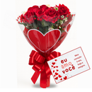 Rosas Vermelhas Para Presentes Buquê Com Cartão Namoradas dia das mães buque de rosas vermelhas