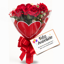 Rosas Vermelhas Para Presentes Buquê Com Cartão Namoradas dia das mães buque de rosas vermelhas