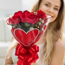 Rosas Vermelhas Para Presentes Buquê Com Cartão Namoradas dia das mães buque de rosas vermelhas