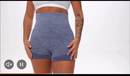 Kit 3/4pçs Shorts Fitness Feminino Cintura Alta Academia Levanta Bumbum Sem Costura